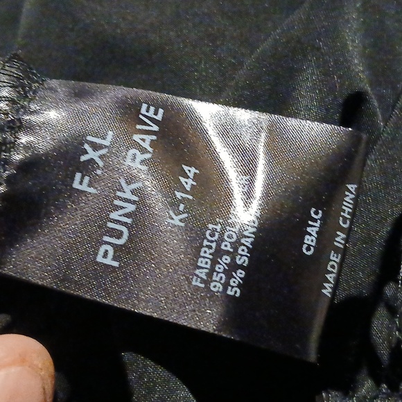 NWT Punk RAVE, Black Drawstring DETAIL,STETCH PANTS.SZ.XL - Picture 6 of 8